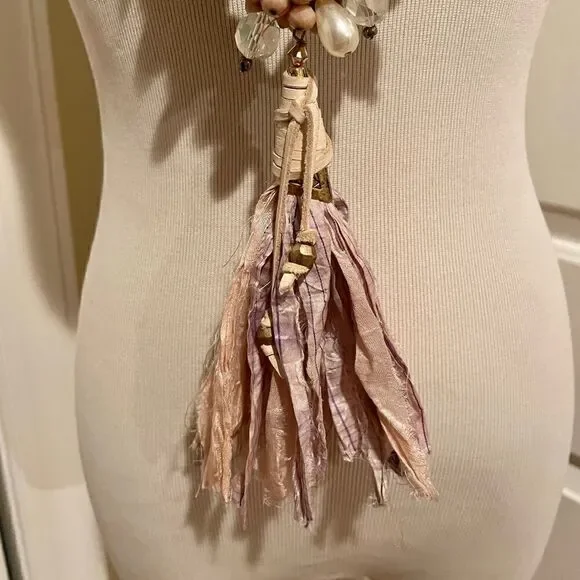 Boho Tassel Necklace Beaded Statement‎